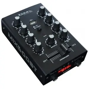 Kab24 Ibiza MIX500BT 2KANAALS USB MENGPANEEL MET BLUETOOTH, Mischpult günstig