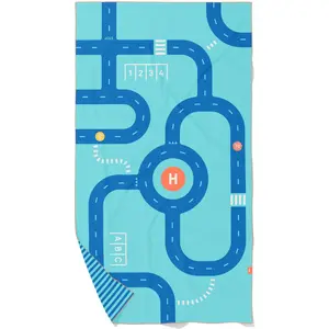 Lumarko, Strandtuch, QUUT Dwustronny recznik plazowy PlayTowels L (180 x 100cm) Road (180 x 100 cm)