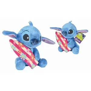 Simba Toys   Stitch   Stitch-Plüschtier mit Surfbrett   35 cm