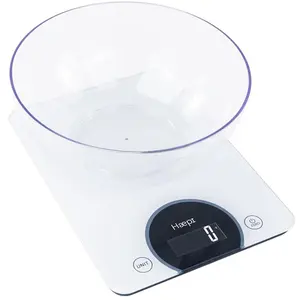 Haepi Glas-Küchenwaage, Küchenwaage, Weiss