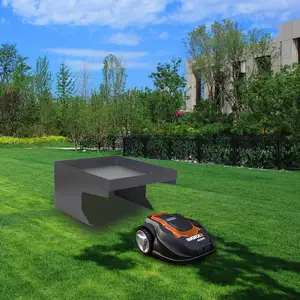 Bcelec Bc-elec - HMGL01 Garage für Rasenmäher-Roboter aus verzinktem Stahl mit dekorativem Raum Carport Dach Außenschutz 60x70x36cm günstig