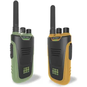 Kidywolf Walkie-Talkies mit Taschenlampe grün/orange (6 km), Walkie Ta...
