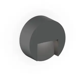 WEVER & DUCRÉ LED-Außenwandlampe Reto Round 0.8 anthrazit