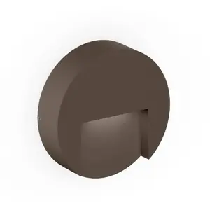 WEVER & DUCRÉ LED-Außenwandlampe Reto Round 1.3 bronzefarben