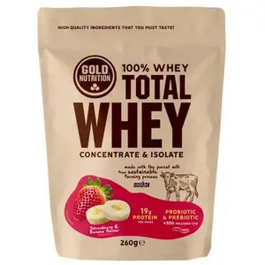 Gold Nutrition Total Molkenprotein Erdbeere Und Banane 260g One Size günstig