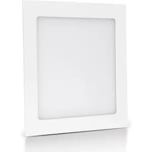 Quadratisches LED-Panel, 120 x 120 mm, 6 Watt, 3000K, warmweiß, ASLO