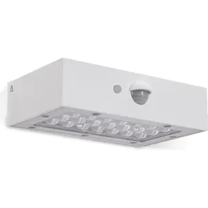 Solare Wandleuchte LED, 3W, Weiß, Außenbeleuchtung, Bewegungsmelder, 3...