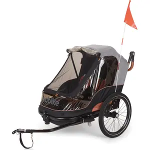Bobike Anhaenger Trailer Stroller Grey/Blue grau,blau günstig
