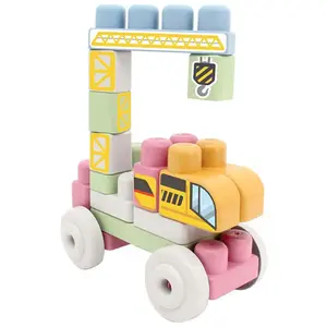 Giros Öko-bausteine Kranwagen 19 Stücke