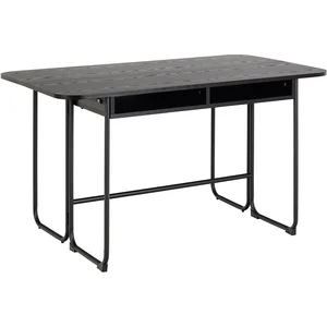 ebuy24 Darlington Esstisch 140x40, 80cm ausziehbar schwarz. günstig
