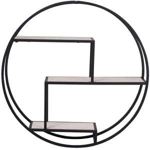 rundes Regal mit Rahmen House Nordic Rotterdam 62x62x14 cm günstig