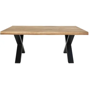 Couchtisch aus geölter Eiche mit gewellter Kante House Nordic Toulon 70x120x50 cm günstig