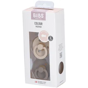 BIBS Colour Schnuller Gr. 3, 18+ Monate, Vanilla/ Dark Oak 2 ct günstig