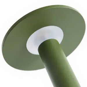 HAY LED-Akku-Tischlampe HOST PORTABLE, olivgrün, 22 cm, IP44