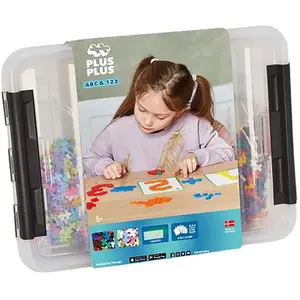 Plus Plus Bauspiel Aufbewahrungsbox Abc Und 123 (3923) 2000 Stücke