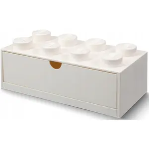 Lego Brick Storage Drawer (Set Of 8) For Desk, White