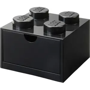LEGO 4-Drawer Black Desk Brick Storage Box