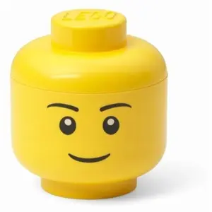 Lego mini-figure head container - boy