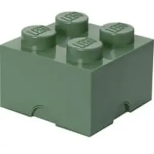 LEGO Storage Brick 4 sandgrün, Aufbewahrungsbox