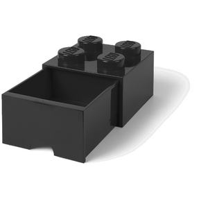 LEGO Brick Drawer (4 Knobs)Black, Spielzeug-Aufbewahrungsbox, Schwarz,...