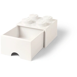 LEGO Aufbewahrungsbox mit Schublade 250 x 250 x 180 mm   weiß