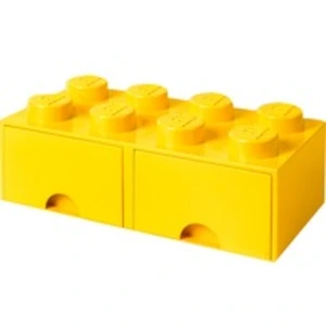 LEGO Brick Drawer 8 gelb, Aufbewahrungsbox