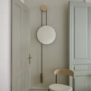 New Works Spiegel Rise and Shine, messing, Ø 45 cm, Glas günstig