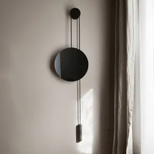 New Works Spiegel Rise and Shine, schwarz, Ø 45 cm, Glas günstig
