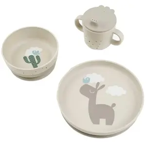 Essgeschirr Set Baby Mahlzeit Done by Deer Lalee Beige TU günstig