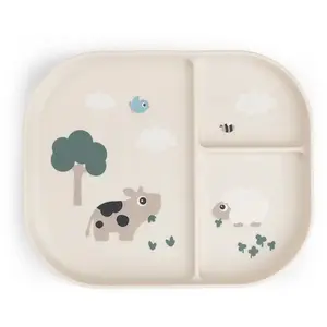 Babyteller Plateau Done by Deer Tiny farm Beige TU günstig