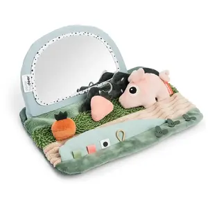 Done By Deer Tummy Time Sensory Mirror Tiny Farm Babyspielzeug