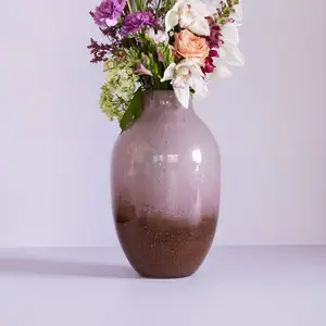 Hubsch HÜBSCH Vase Posy, Glas, rotbraun/altrosa, Höhe 37 cm günstig