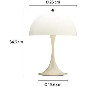 Louis Poulsen Akkulampe Panthella PORTABLE 250, beige, IP44