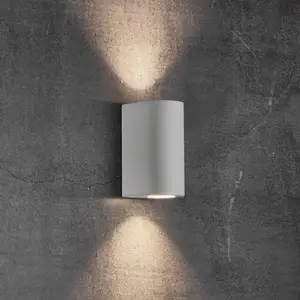 Außenwandlampe Canto Maxi 2, weiß, GU10, 17 cm, IP44