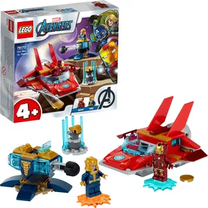 LEGO 76170 Marvel Avengers Iron Man vs. Thanos mit Jet und 2 Superheld...