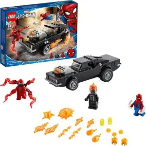 LEGO 76173 Spider-Man und Ghost Rider vs. Carnage mit Spielzeugauto zu...