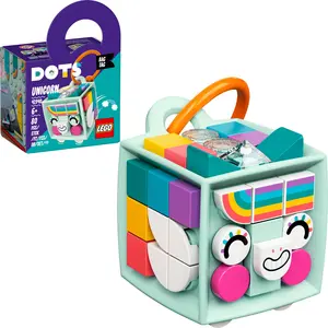 LEGO 41940 DOTS Taschenanhänger Einhorn Designspielzeug für Kinder, Sc...