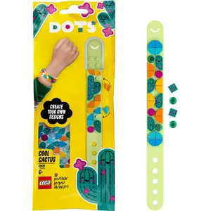 LEGO 41922 DOTS Kaktus Armband Bastelset für Kinder, Set zum Basteln e...
