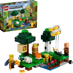LEGO 21165 Minecraft Die Bienenfarm, Bauset mit Bienenzüchterin und Sc...