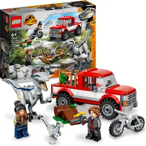 LEGO Jurassic World Blue & Beta in der Velociraptor-Falle, Spielzeugau...