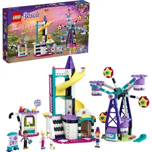 LEGO 41689 Friends Magisches Riesenrad mit Rutsche, Freizeitpark mit Zaubertricks