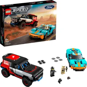 LEGO 76905 Speed Champions Ford GT Heritage Edition und Bronco R Renna...
