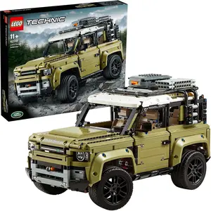 LEGO 42110 Technic Land Rover Defender, Modellauto, 4x4 Geländewagen f...