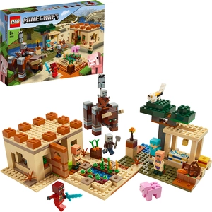 LEGO 21160 Minecraft Der Illager-Überfall Set mit Verwüster und Kai, S...