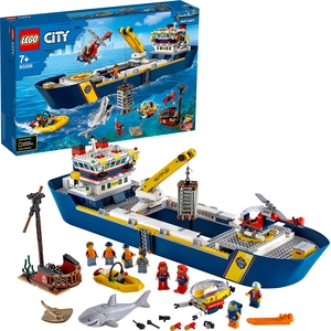 LEGO 60266 City Meeresforschungsschiff Spielzeug-Set fürs Spielen im W...