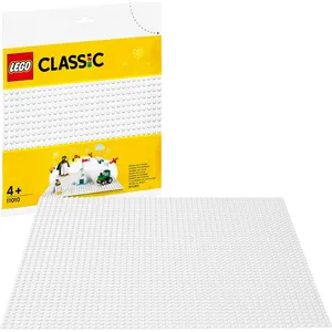 LEGO 11010 Classic Weiße Bauplatte 25 cm x 25 cm für Winter-Sets, Grun...