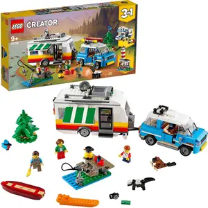 LEGO 31108 Creator 3-in-1 Campingurlaub Spielset mit Auto, Wohnmobil, ...
