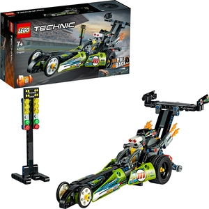 LEGO 43103 Technic Dragster Rennauto und Hot Road, 2in1 Set, Rennwagen...