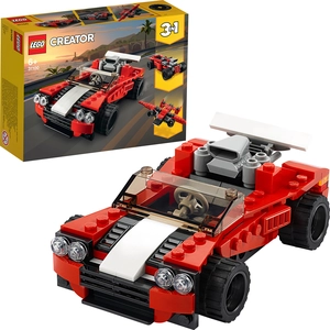 LEGO 31100 Creator 3-In-1 Sportwagen Spielzeug Set mit Spielzeugauto, ...