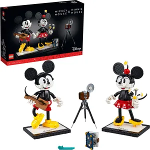 LEGO 43179 Disney Micky Maus und Minnie Maus als baubare Figuren, DIY-...